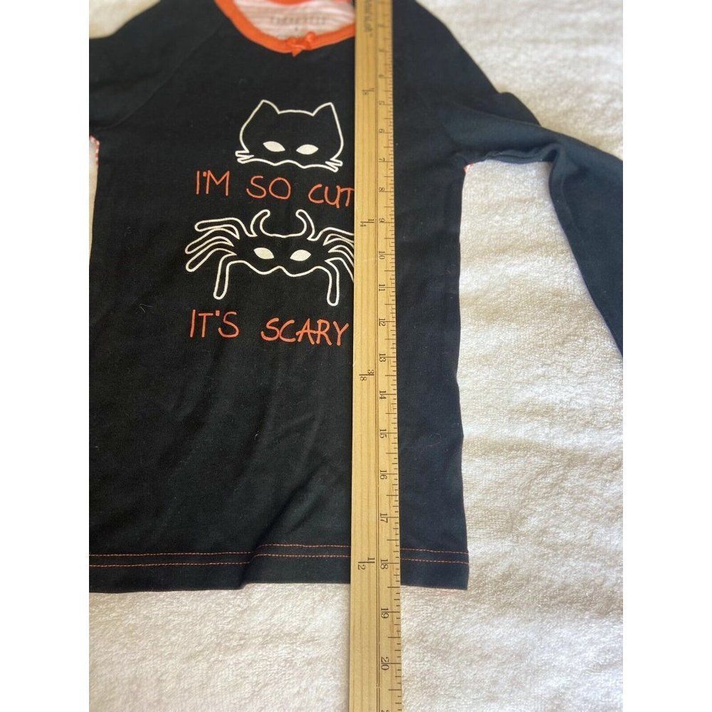 Komar Kids halloween long sleeve top shirt Black and Orange size 8 - Picture 6 of 6